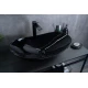 Раковина Gid BL9811 53349 накладная черная глянцевая 61x37x15