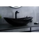 Раковина Gid BL9811 53349 накладная черная глянцевая 61x37x15