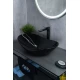 Раковина Gid BL9811 53349 накладная черная глянцевая 61x37x15
