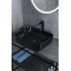 Раковина Gid BL1304 53351 накладная черная глянцевая 50x39x13