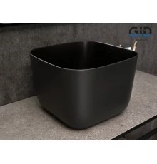 Раковина Gid N9301bg 53356 накладная черная графит 36x36x25.5