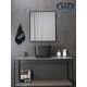 Раковина Gid N9301bg 53356 накладная черная графит 36x36x25.5