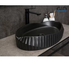 Раковина Gid Bm888 53358 накладная черная матовая 60x38.5x13.5