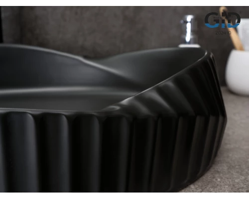 Раковина Gid Bm888 53358 накладная черная матовая 60x38.5x13.5