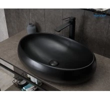 Раковина Gid Bm9030a 53371 накладная черная матовая 60x41x15