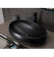 Раковина Gid Bm9030a 53371 накладная черная матовая 60x41x15