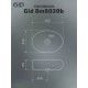 Раковина Gid Bm9030b 53372 накладная черная матовая 48x34x15