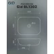 Раковина Gid BL1302 53347 накладная черная глянцевая 50x40x14