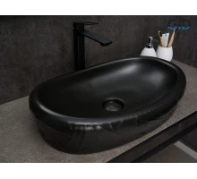 Раковина Gid Bm777 53357 накладная черная матовая 60x39x13.5