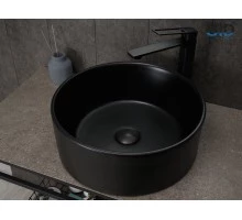 Раковина Gid Bm9011 53368 накладная черная матовая 40x40x15