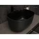 Раковина Gid N9302bg 53377 накладная черная графит 45x32x22