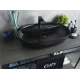 Раковина Gid Bm1346 53345 накладная черная матовая 61x41x14