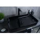 Раковина Gid BL9396 53346 накладная черная глянцевая 60x34x11