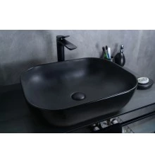 Раковина Gid Bm1302 53348 накладная черная матовая 50x40x14