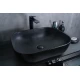 Раковина Gid Bm1302 53348 накладная черная матовая 50x40x14