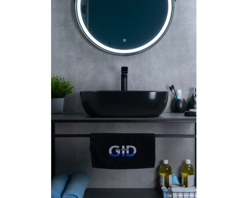 Раковина Gid Bm1302 53348 накладная черная матовая 50x40x14