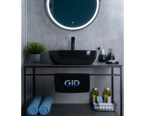 Раковина Gid Bm1302 53348 накладная черная матовая 50x40x14