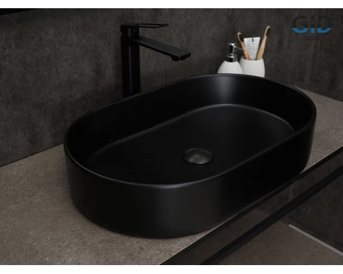 Раковина Gid Bm1479 53354 накладная черная матовая 61x38.5x12