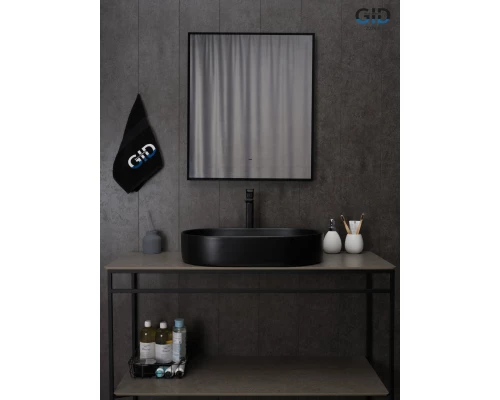 Раковина Gid Bm1479 53354 накладная черная матовая 61x38.5x12