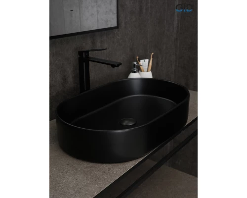 Раковина Gid Bm1479 53354 накладная черная матовая 61x38.5x12