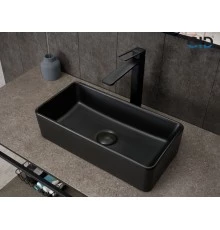 Раковина Gid Bm1104 53359 накладная черная матовая 46x23x12