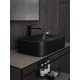 Раковина Gid Bm9598 53365 накладная черная матовая 61x38x15