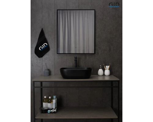 Раковина Gid Bm1333 53367 накладная черная матовая 46x32.5x13.5