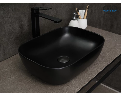 Раковина Gid Bm1333 53367 накладная черная матовая 46x32.5x13.5