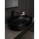 Раковина Gid Bm9026a 53369 накладная черная матовая 60x40x15