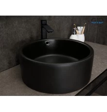 Раковина Gid N9130bg 53382 накладная черная графит 41.5x41.5x16.5