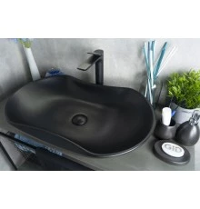 Раковина Gid Bm9175 53333 накладная черная матовая 66.5x41x12