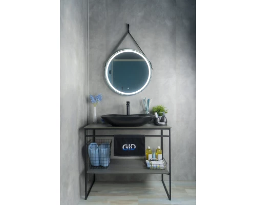 Раковина Gid Bm9175 53333 накладная черная матовая 66.5x41x12