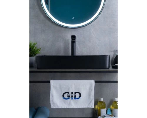 Раковина Gid Bm9396 53344 накладная черная матовая 60x34x11