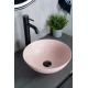 Раковина Gid 9081pkm 53403 накладная розовая матовая 36x36x14