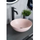 Раковина Gid 9081pkm 53403 накладная розовая матовая 36x36x14