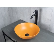 Раковина Gid 9081orm 53405 накладная оранжевая матовая 36x36x14