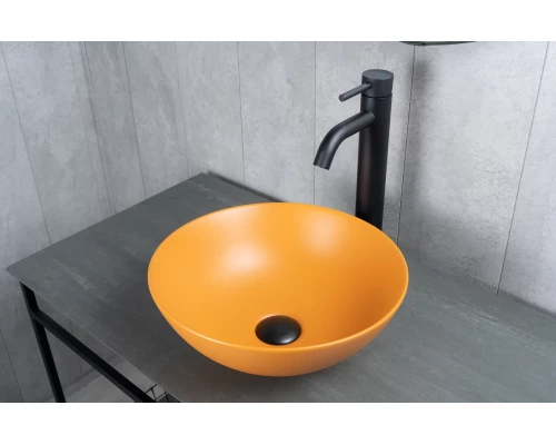 Раковина Gid 9081orm 53405 накладная оранжевая матовая 36x36x14