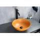 Раковина Gid 9081orm 53405 накладная оранжевая матовая 36x36x14