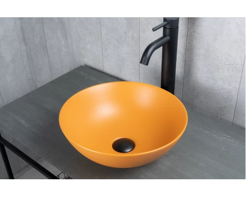 Раковина Gid 9081orm 53405 накладная оранжевая матовая 36x36x14
