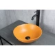 Раковина Gid 9081orm 53405 накладная оранжевая матовая 36x36x14