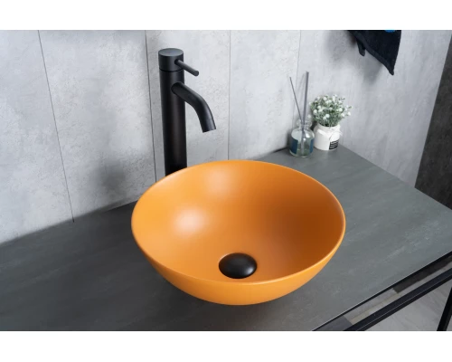 Раковина Gid 9081orm 53405 накладная оранжевая матовая 36x36x14