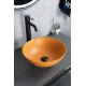 Раковина Gid 9081orm 53405 накладная оранжевая матовая 36x36x14