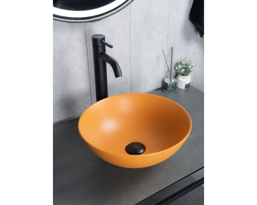 Раковина Gid 9081orm 53405 накладная оранжевая матовая 36x36x14