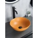 Раковина Gid 9081orm 53405 накладная оранжевая матовая 36x36x14