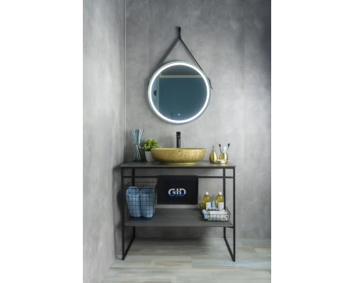 Раковина Gid Nc444 52233 накладная золотая 51x39x14.5