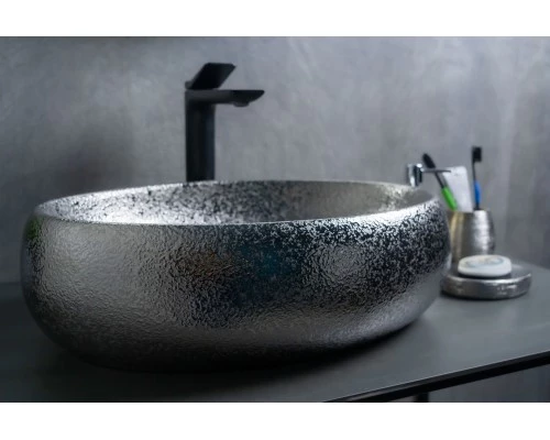 Раковина Gid 9030s 52235 накладная хром 48x34x15