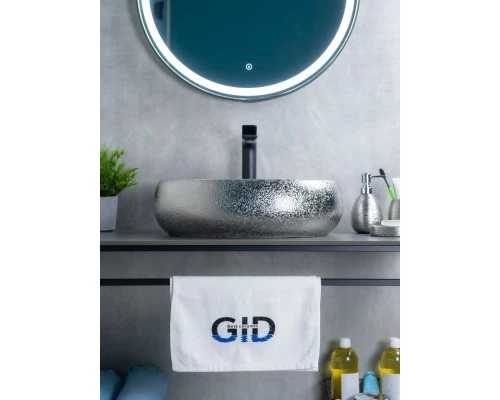 Раковина Gid 9030s 52235 накладная хром 48x34x15