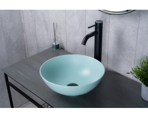 Раковина Gid 9081tifm 53402 накладная тиффани матовая 36x36x14