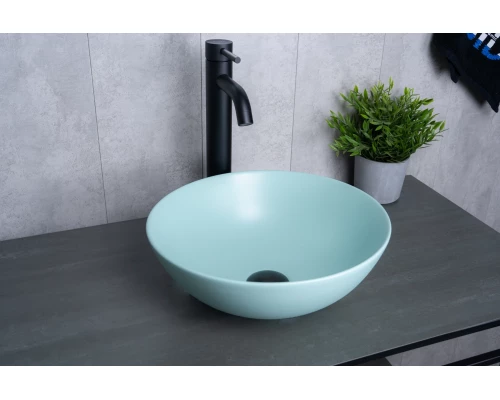 Раковина Gid 9081tifm 53402 накладная тиффани матовая 36x36x14