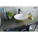Раковина Gid Nc999 52229 накладная белая / золото 41x34x15 Раковина Gid Nc999 52229 накладная белая / золото 41x34x15